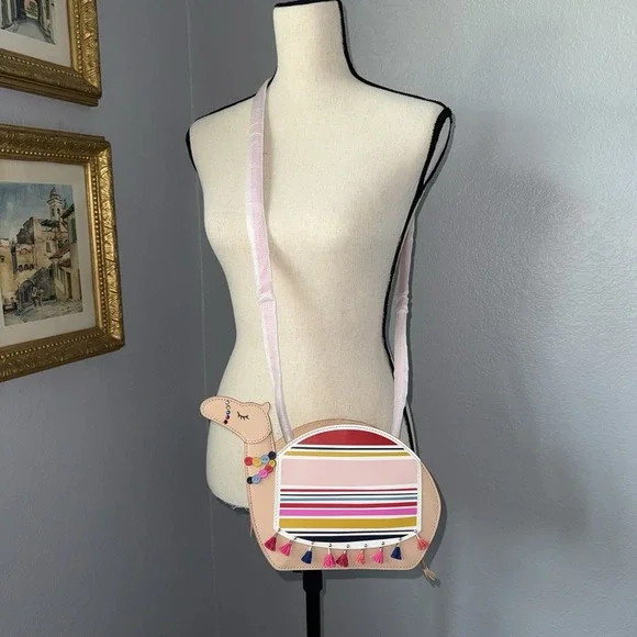 NWT KATE SPADE LEATHER CROSSBODY ICONIC CAMEL BAG WITH LONG STRAP COLLECTIBLE - Picture 2 of 16